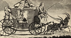 De Nieuwe Vis a Vis, of Florizel die Perdita Rijdt, uit het Ramblers magazine, Augustus 1783 door English School
